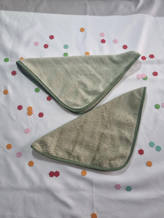 Lot de deux serviettes visage